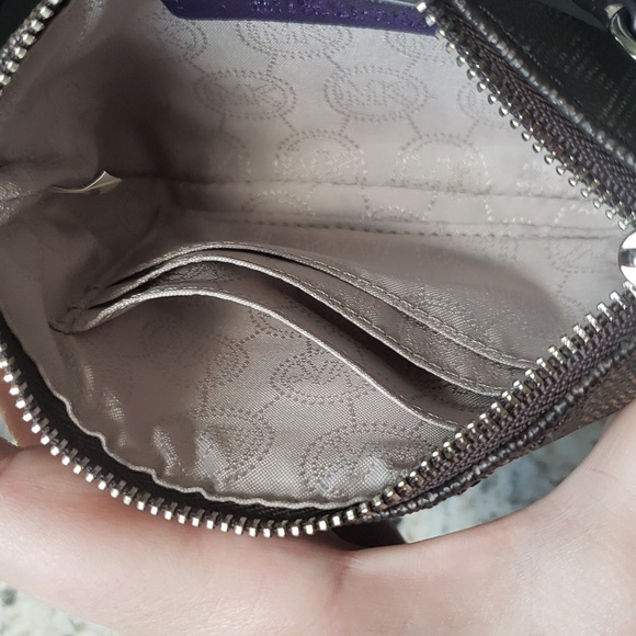 Michael Kors Saffiano Leather MK Logo Wristlet - Picture 6 of 6